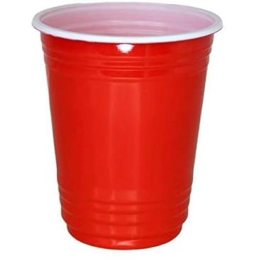 Imagem de Copos Festa 440ml Para Bebida Beer Pong Aniversário Formatura Envio jâ Envio jâ Envio jâ para Bebidas Aniversário Churrasco Formatura Eventos e Open Bar(Vermelho,Kit 25)