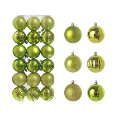 Imagem de 36 Peças De Enfeites Para Árvore De Natal, Bolas Pendentes De 34CM Par