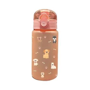Imagem de Garrafa De Água 550ML Com Estampa 3D De Gato E Cachorro, À Prova De Va