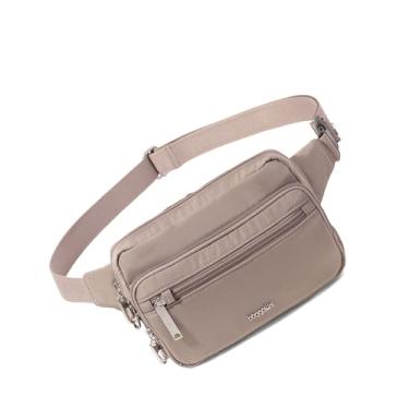 Imagem de Baggallini Securtex Bolsa de cinto antirroubo 22,4 cm x 14 cm transversal para mulheres carteira RFID com zíper bolsa de viagem