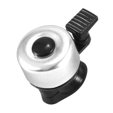 Imagem de Sino de bicicleta 2 pacotes com som melodioso alto clássico mini sino de bicicleta para crianças adultos buzina para scooter, mtb, bmx(1pc silver)