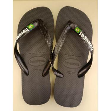 Imagem de Chinelo havainas brasil - Havaianas, Preto, 41/42