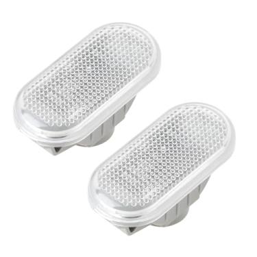 Imagem de YINETTECH 2 peças de capa com luz indicadora de repetidor lateral do carro 26160-AX00A compatível com Nissan Note 2006-09