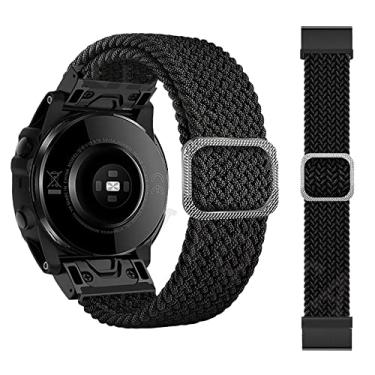 Imagem de BCMCBV Pulseira de relógio inteligente de 26 mm com laço de nylon para Garmin Fenix 6X 6 Pro 5X 5 Fenix 7X 7 Epix MK2 Pulseira de relógio Quick Easyfit Correa (B,26 mm Fenix 6X 6XPro)