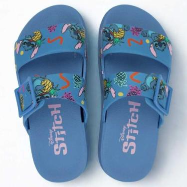 Imagem de Slide Infantil Azul Disney Summer II Grendene Kids 23288/Disney, Azul,