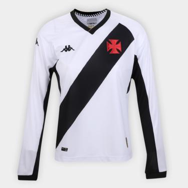Imagem de Camisa Vasco da Gama II 23/24 s/n° Jogador Manga Longa Kappa Feminina-Feminino