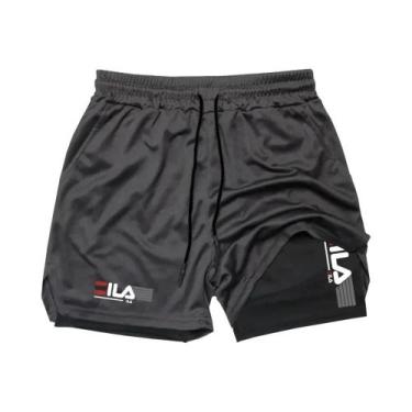 Imagem de Bermuda Esportiva Masculina De Secagem Rápida E Respirável, Casual, Pa