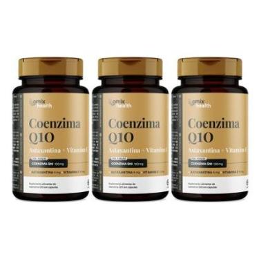 Imagem de Kit 3x - Coenzima Q10 Omix Health - 60 cápsulas - Omix-Unissex