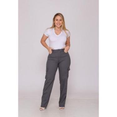 Imagem de Calça Cargo Feminina 7948 Chumbo-Feminino