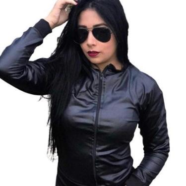 Imagem de Jaqueta Bomber Cirre Feminina Blusa Blazer-Feminino