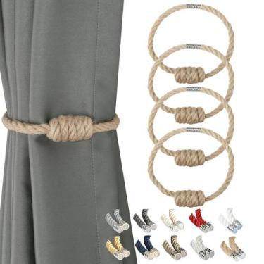 Imagem de Cortina de juta magnética BEL AVENIR 44,5 cm, pacote com 4