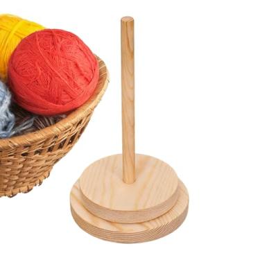 Imagem de Suporte para Fios de Crochê - Organizador E Enrolador De Para Croche | Gira-fios para Crochê,para Mulheres Adultas Iniciantes e Amantes de Artesanato em Casa ou Viagem