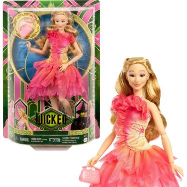 Imagem de Boneca moderna Mattel Universal Wicked Glinda com acessórios