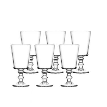 Imagem de Taça Água Vinho Transparente 320ml 6 Pçs Suco Sobremesa Decoração