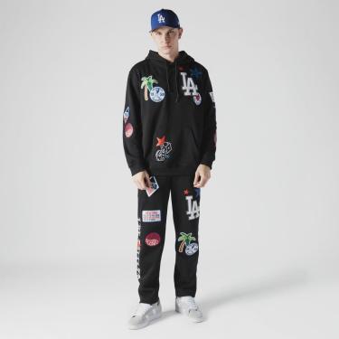 Imagem de Moletom New Era  Canguru Fechado Los Angeles Dodgers MLB Preto-Masculino