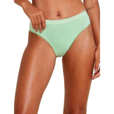 Imagem de Calcinha Hope 38020 Biquini Sem Costura Conforto Laterais Largas, Verd