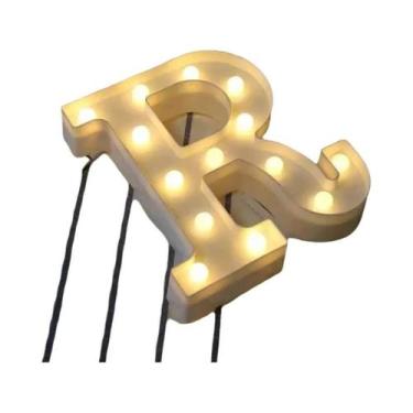 Imagem de Luz Noturna LED Luminosa Em Forma De Letra 16/22CM DIY Alfabeto Número