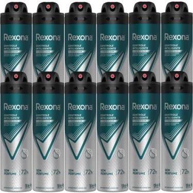 Imagem de Kit Desodorante Aerosol Rexona Men Sem Perfume 150ml - 12 Unidades