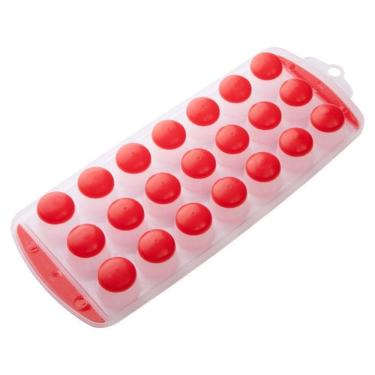 Imagem de Forma De Gelo Plástico Fundo Silicone Flexível 21 Cavidades