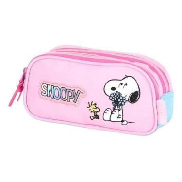 Imagem de Estojo Snoopy Luxcel Design Charmoso e Temático 2z, ROSA, UN
