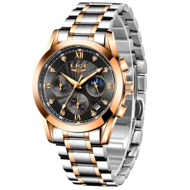 Imagem de Relógio Feminino Analogico De Quartzo Pulseira Em Aço Casual