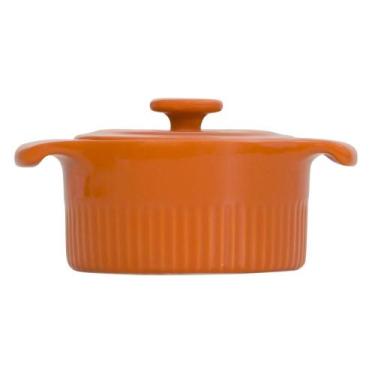 Imagem de Cocotte Refratária 10 cm Laranja 218 ml Germer Porcelanas