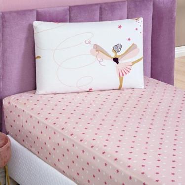 Imagem de Jogo De Lençol Solteiro Bouti Kids Estampado 2 Peças Bailarina