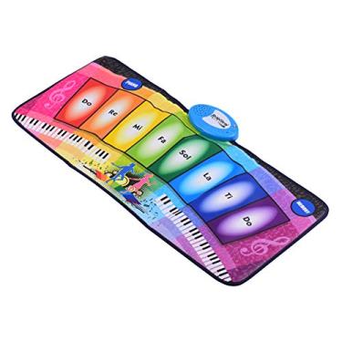 Imagem de Tapete de Piano Musical Eletrônico Dobrável Brinquedo Educativo Música com Modos e Jogo Memória Músicas Demo Integradas