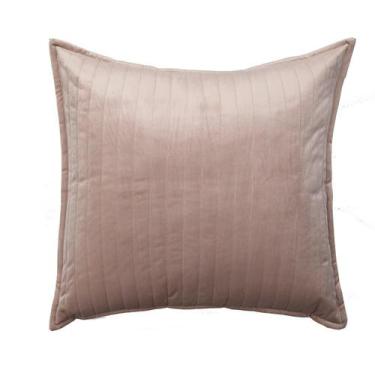 Imagem de Almofada em Veludo Ripado Bege - Westwing Collection, Bege
