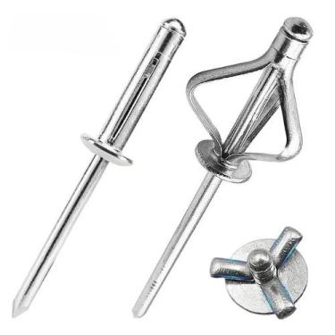 Imagem de 50 Peças De Rebites Cegos Triarticulados De Alumínio Para Distribuição