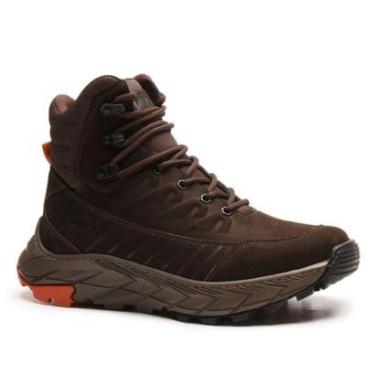 Imagem de Bota Masculina Adventure Pro 3D Oliva Couro Legítimo com Solado Costurado-Masculino