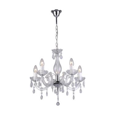 Imagem de Lustre Treviso Maria Tereza Transparente 5 Braços E14 Llum