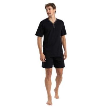 Imagem de Pijama Masculino Curto Mash Algodão Preto 811.53-Masculino