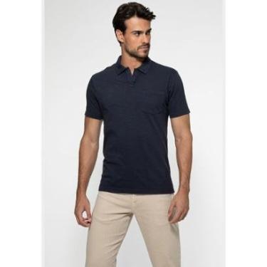 Imagem de Camisa Polo Flamê Bolso Azul Escuro-Masculino