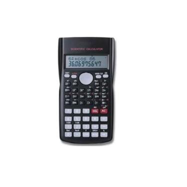 Imagem de Calculadora Cientifica 240 Funções 10 Dig 2 Linhas Com Capa - IT Blue