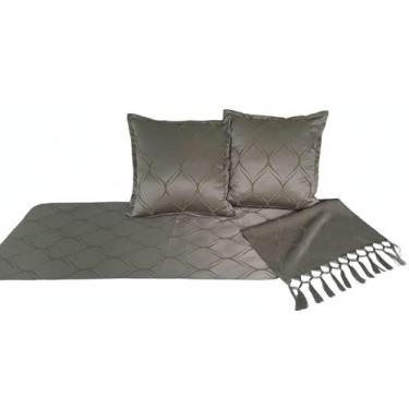 Imagem de Peseira Verde 2 Capas Almofadas Jacquard 40X40 - Nosso Lar Decorações