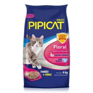 Imagem de Areia Granulado Sanitário Kelco Pipicat Floral Para Gatos 4kg - Benton