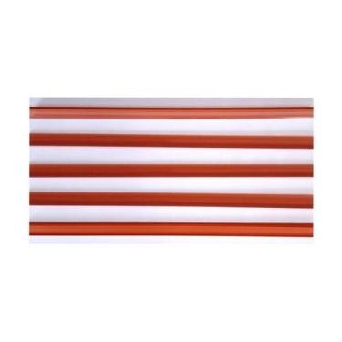 Imagem de Porta Etiqueta Bandeja Gondola Lx 92 Cm Laranja Kit Com 10 - Amapa