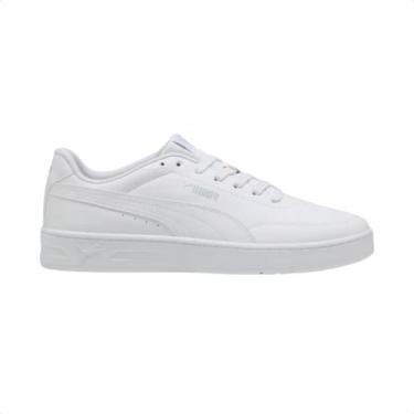 Imagem de Tênis Casual Masculino Puma Court Classic Clean Bdp Branco, White, 40