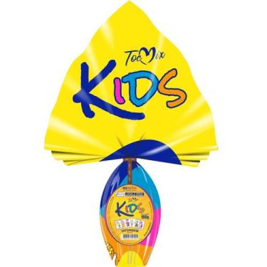 Imagem de Ovo De Páscoa Infantil Criança Pequeno Kids Tatuagem Toc Mix 100g, Azu