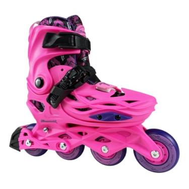 Imagem de Patins Traxart Freemix Inline Infantil - Rosa - 68/70mm (M) ou 70/72mm (G) - ABEC-9