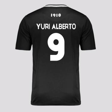 Imagem de Camisa Corinthians CP Preta 9 Yuri Alberto-Masculino