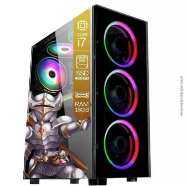 Imagem de Computador Pc Gamer Tob Intel Core I7 Ssd 480gb 16gb Windows 10 Pro Trial