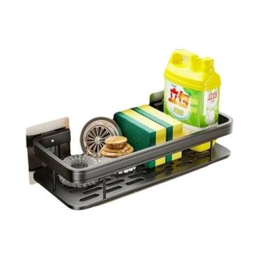 Imagem de Prateleira De Cozinha Multifuncional De Parede Sem Furos, Suporte Para