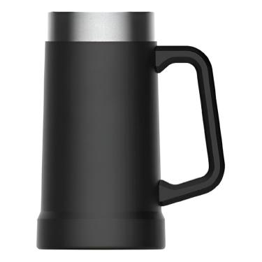 Imagem de Caneca Térmica 710ml – Bebida Sempre Na Temperatura Ideal Aço Inox Lisa Suco Preta
