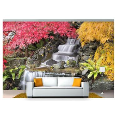 Imagem de Papel De Parede Jardim Japonês Árvore 3D Jjp40