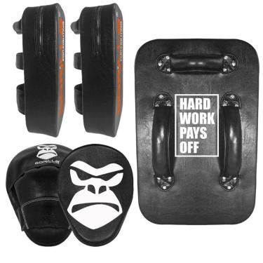 Imagem de Aparador De Chute + Escudo De Chute+ Manopla De Foco Gorilla-Unissex