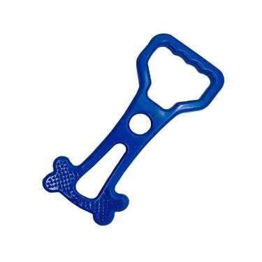 Imagem de Mordedor Puxador Canino Brinquedo Cachorro Pet Diversão azul