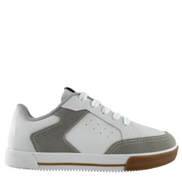 Imagem de Tênis Molekinho Infantil Para Meninos Branco E Cinza-Masculino