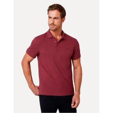 Imagem de Polo Dudalina Piquet Essentials Cotton Basica Modal Vermelho Escuro-Masculino